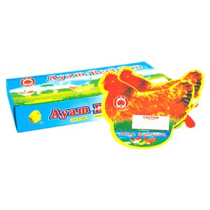 Hen Blowing Balloon